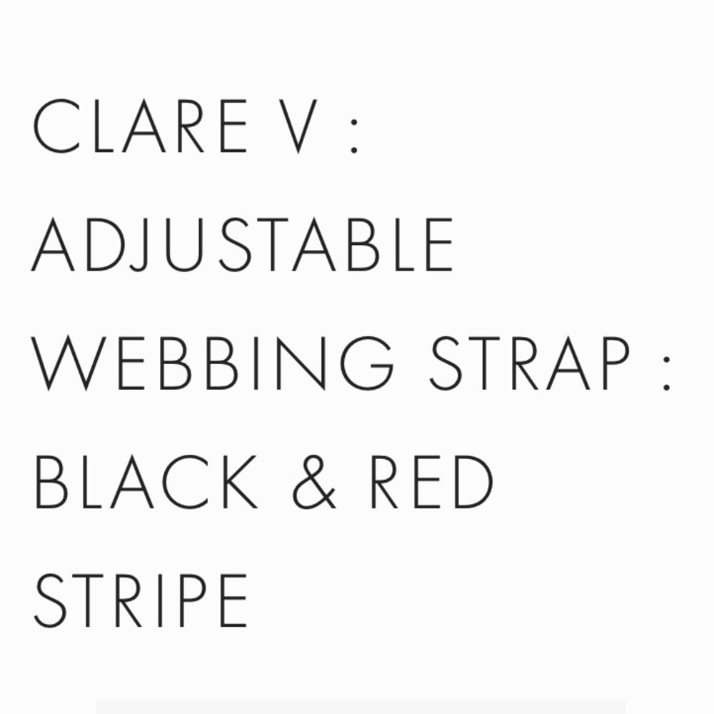 Clare V Checkered Adjustable Strap NWT - Picture 4 of 4